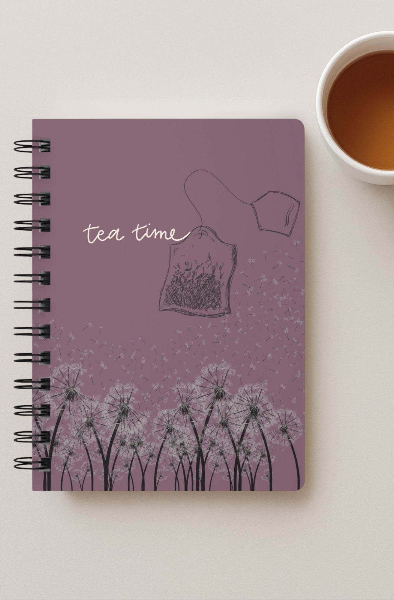 Tea Time - Dandelion Spiral Journal