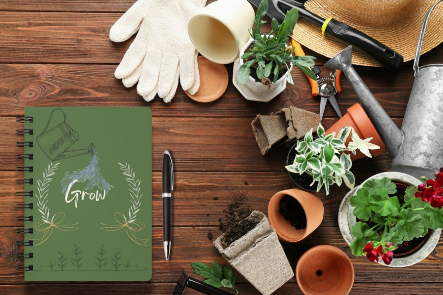 Grow - Botanical Garden Spiral Journal