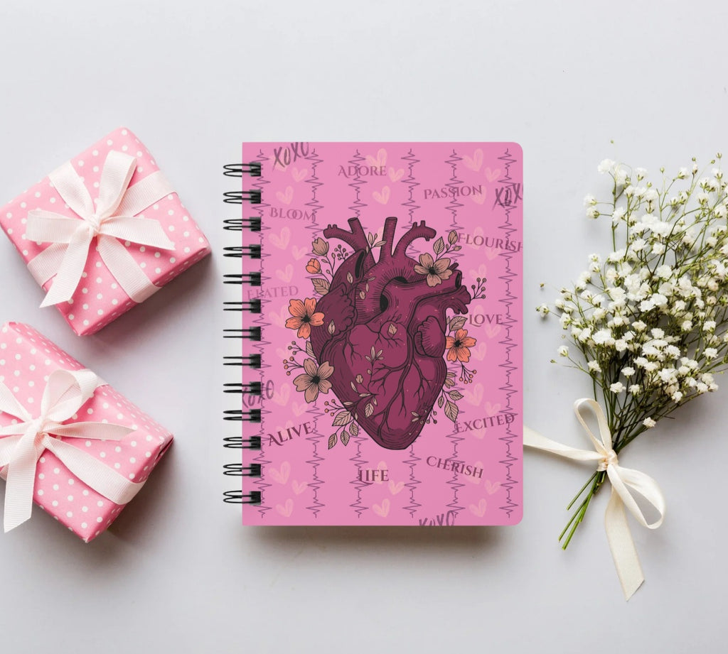 Love Is Strange - Anatomical Heart Spiral Journal
