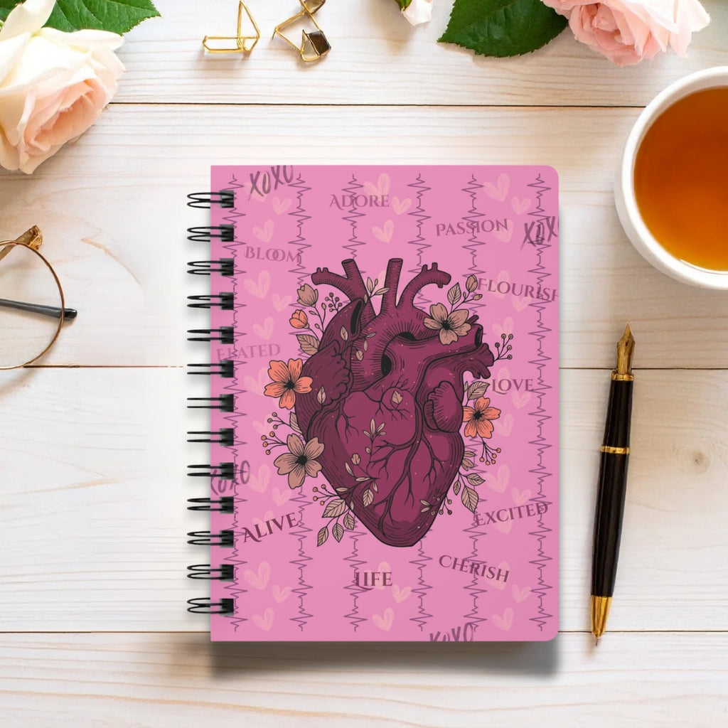 Love Is Strange - Anatomical Heart Spiral Journal