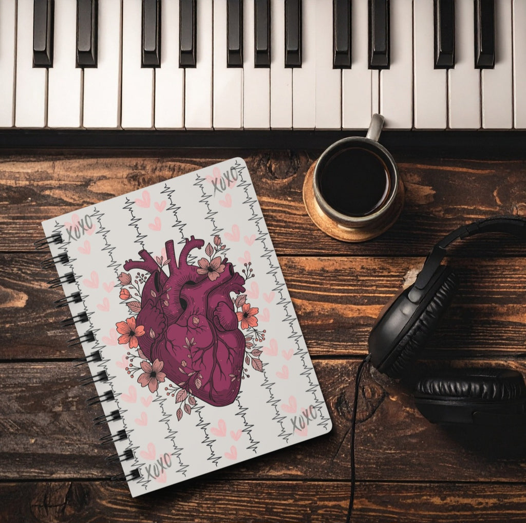Love Is a Rhythm — Anatomical Heart Spiral Journal