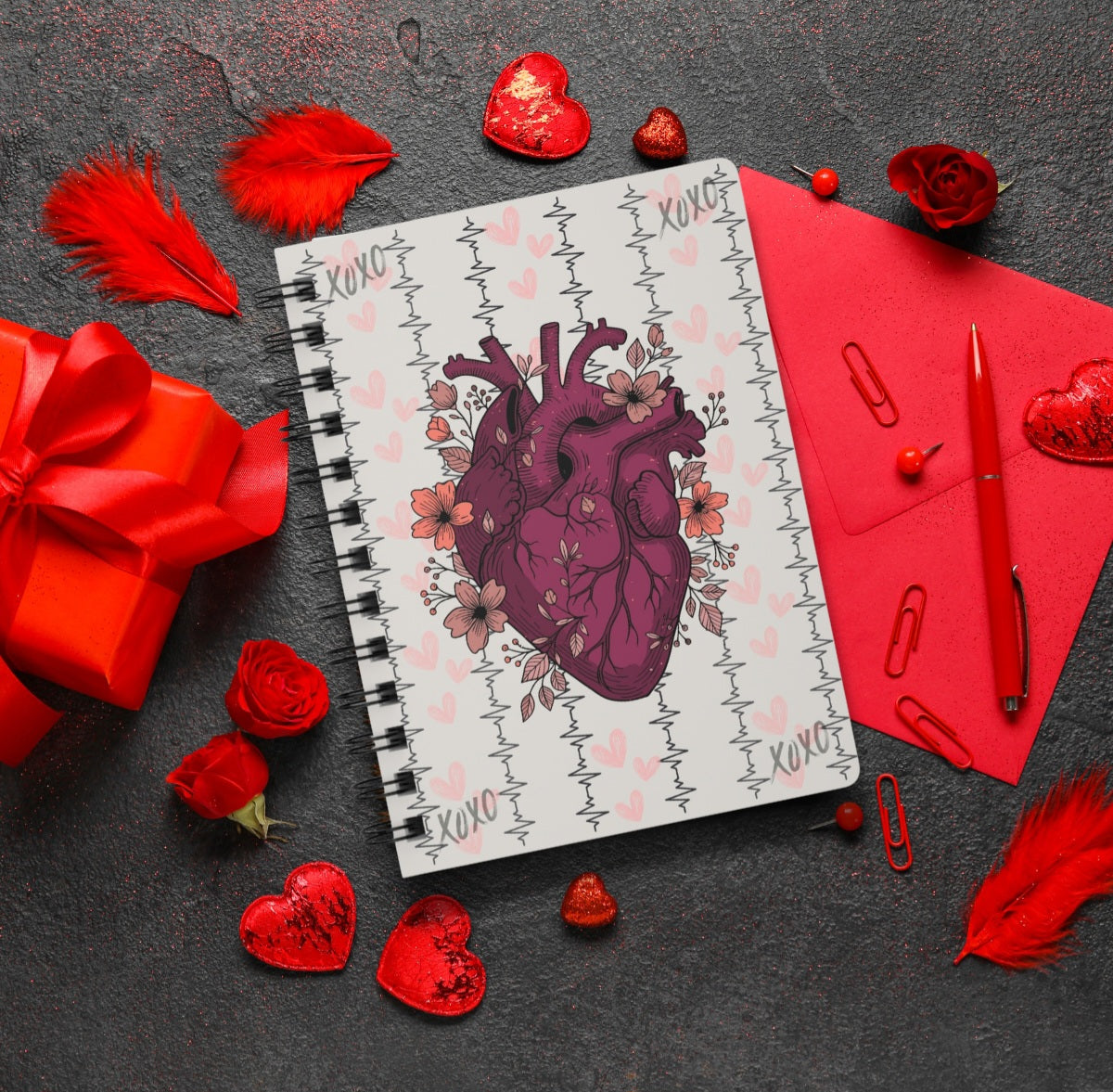 Love Is a Rhythm — Anatomical Heart Spiral Journal