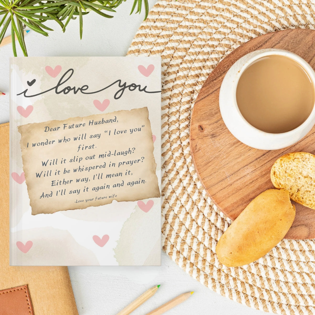 First “I Love You” - Hardcover Journal