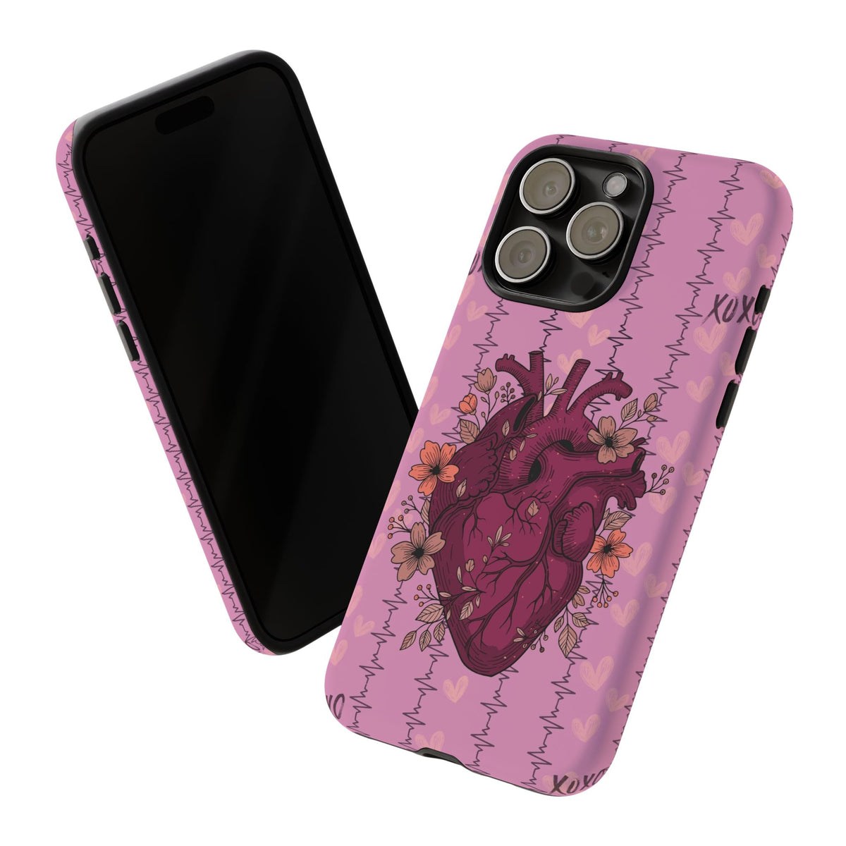 Pink Anatomical Heart Phone Case