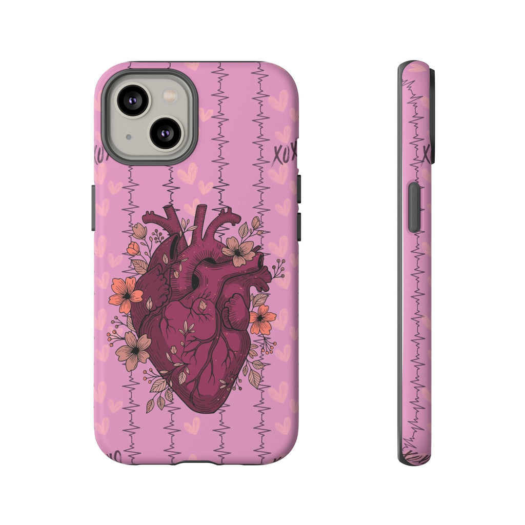 Pink Anatomical Heart Phone Case