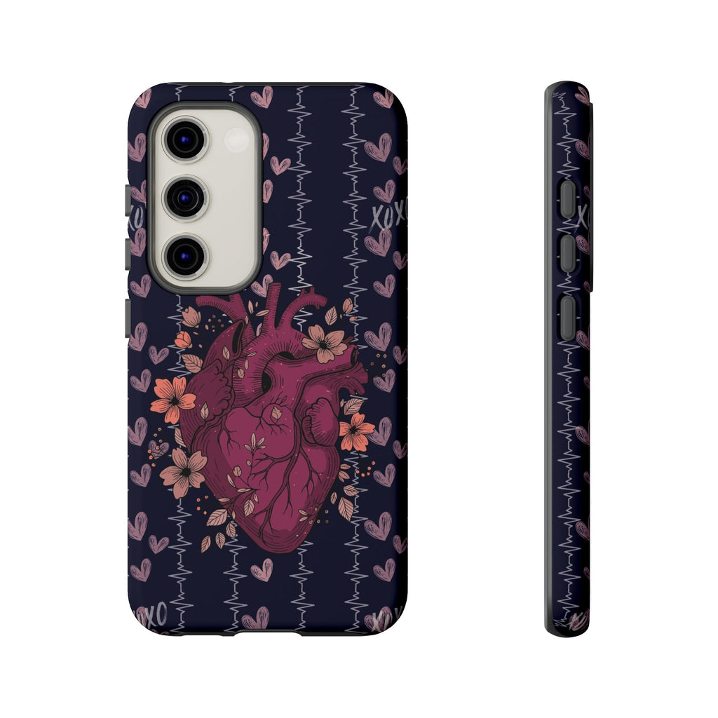 Dark Anatomical Heart Phone Case
