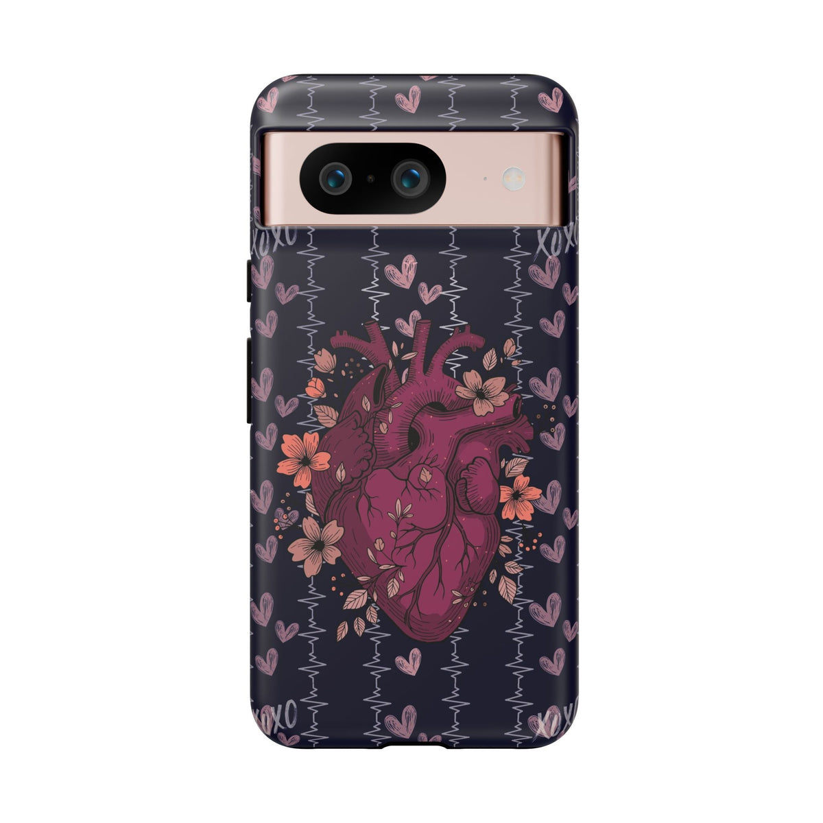 Dark Anatomical Heart Phone Case