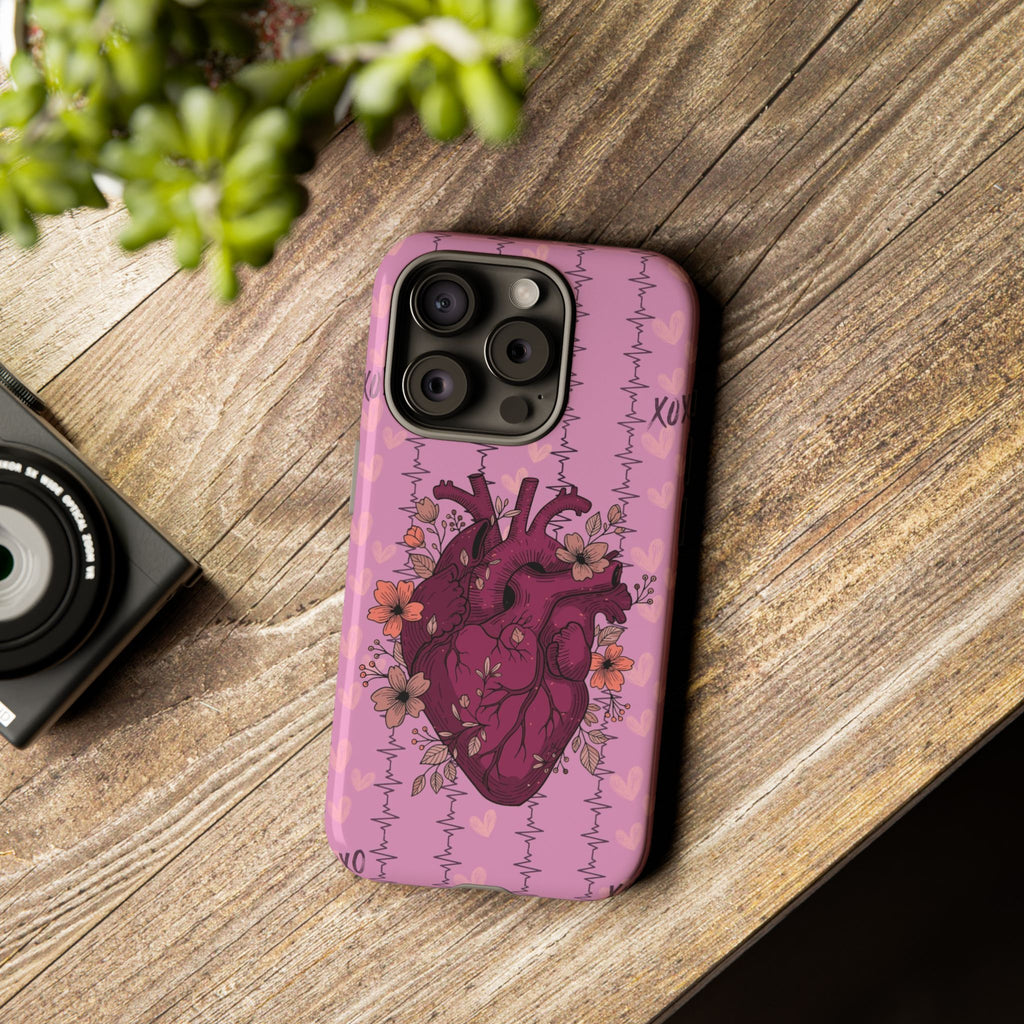Pink Anatomical Heart Phone Case