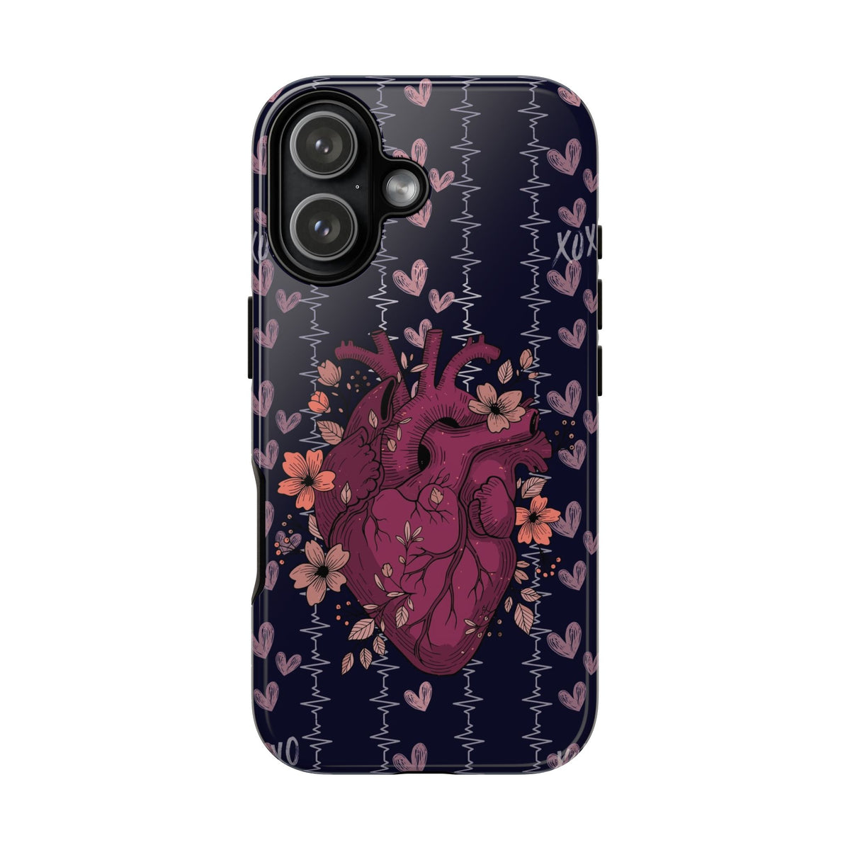 Dark Anatomical Heart Phone Case