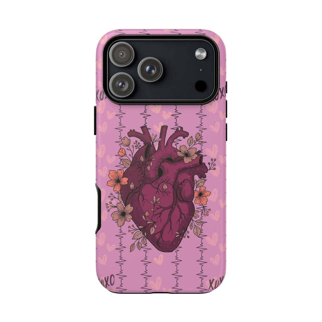 Pink Anatomical Heart Phone Case