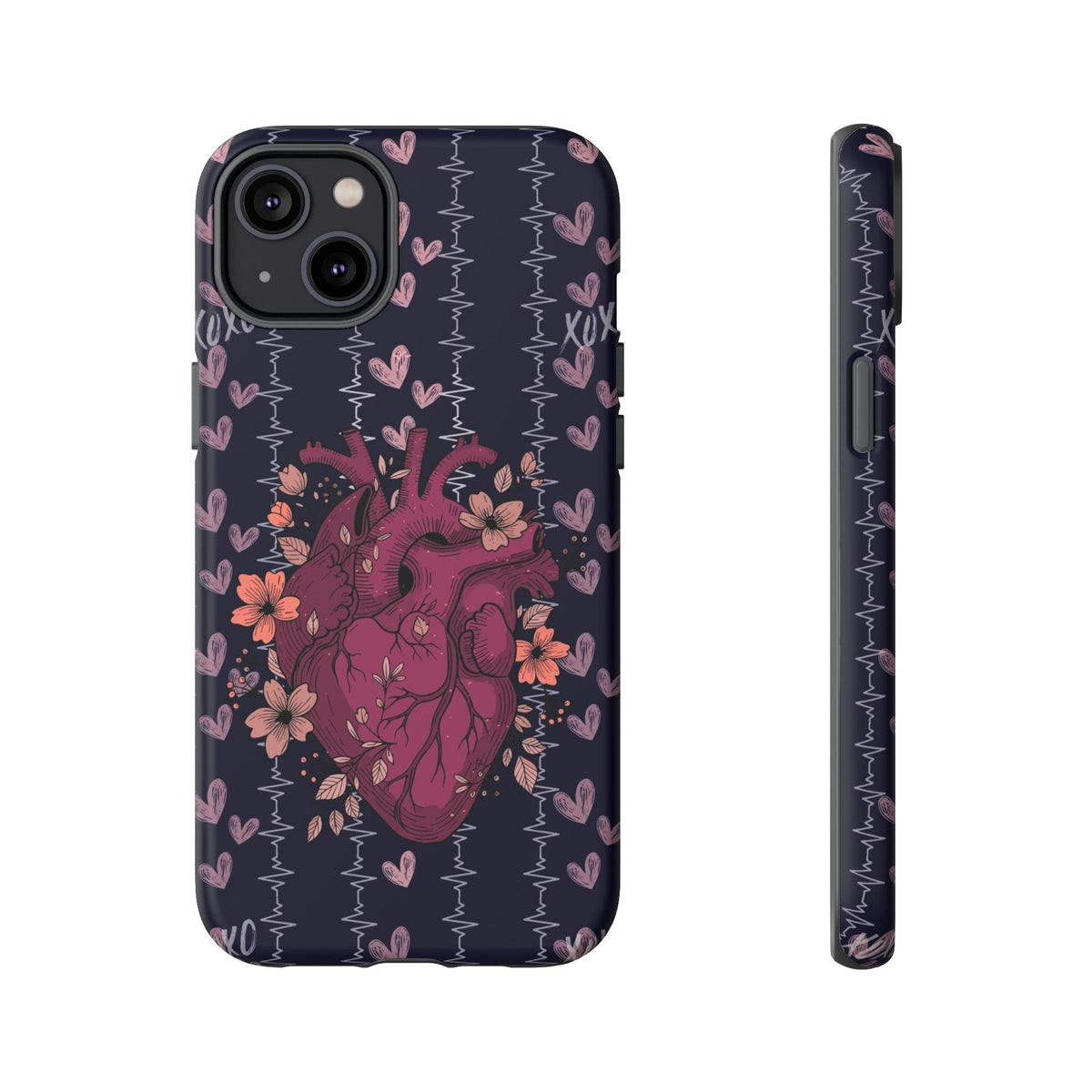 Dark Anatomical Heart Phone Case
