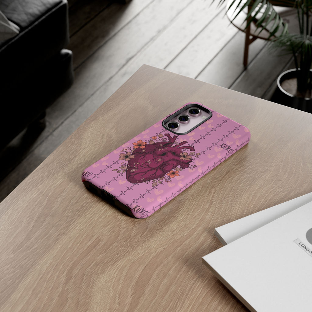 Pink Anatomical Heart Phone Case