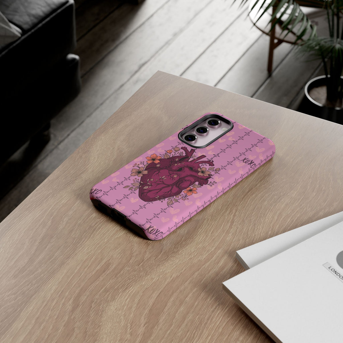 Pink Anatomical Heart Phone Case