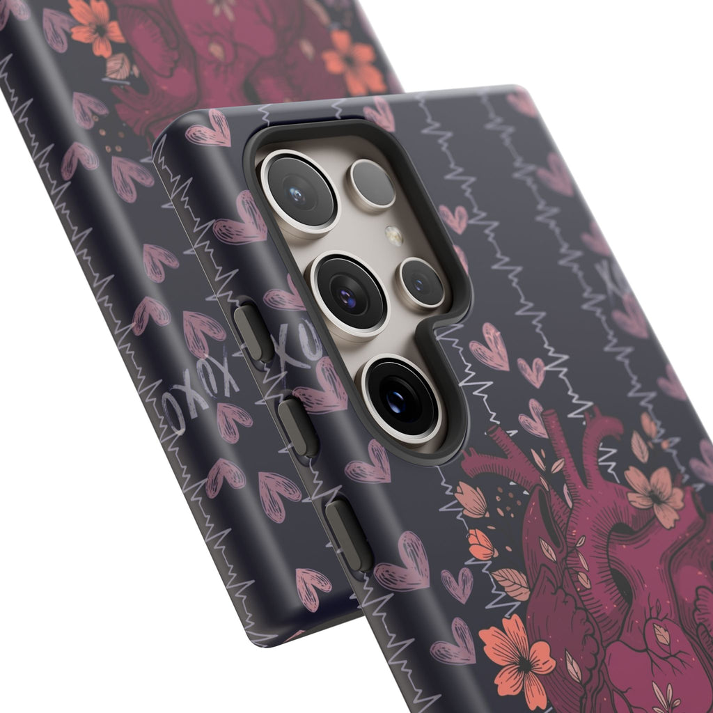 Dark Anatomical Heart Phone Case