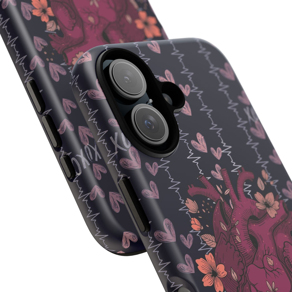 Dark Anatomical Heart Phone Case