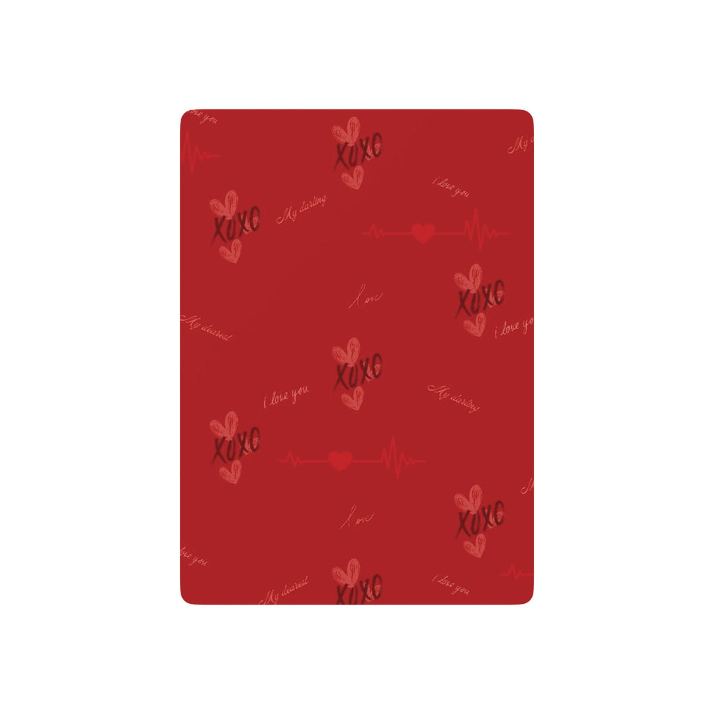 Red Love Playing Cards — Romantic Card Deck