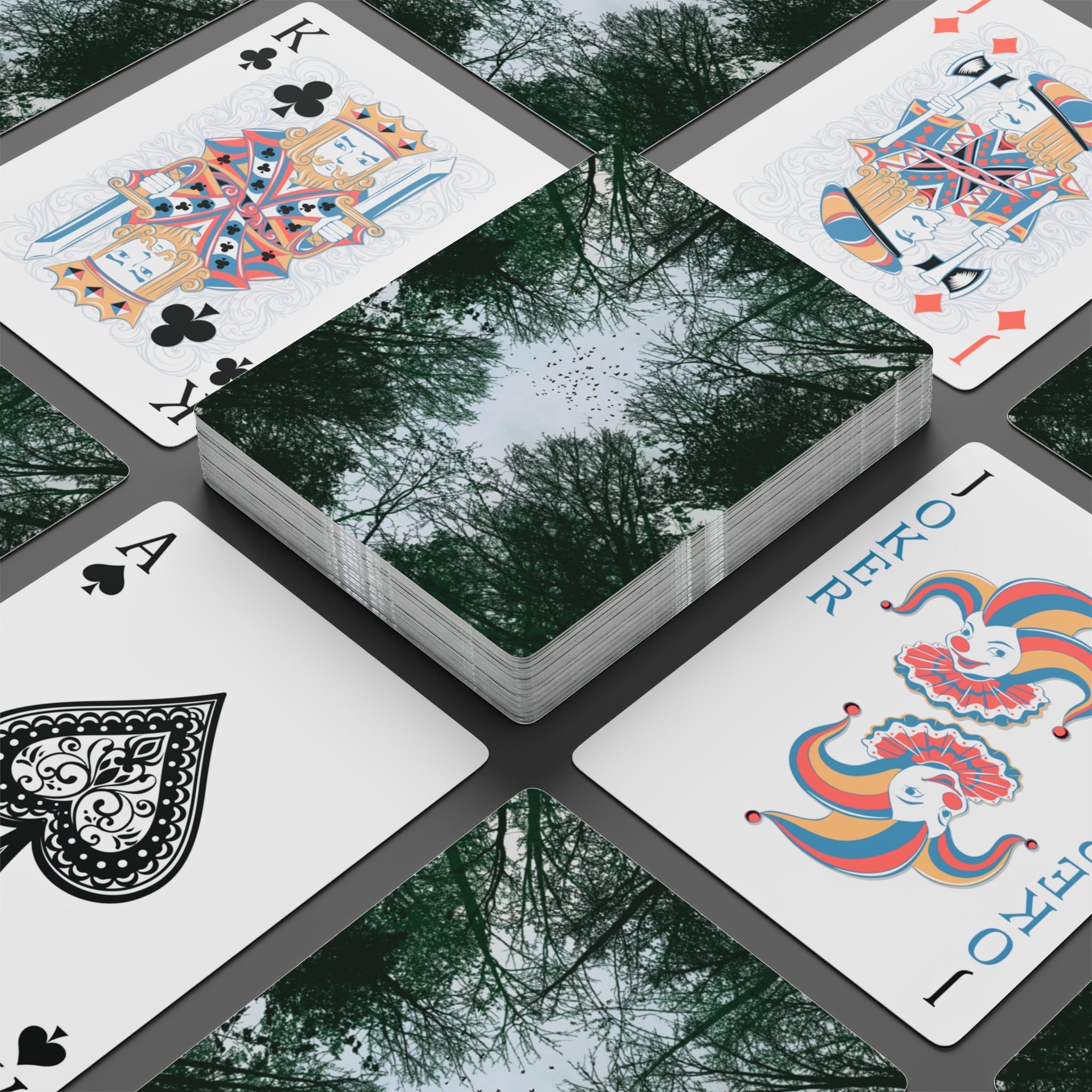 Forest Reflection Playing Cards — Deck for Card Games & Gifts