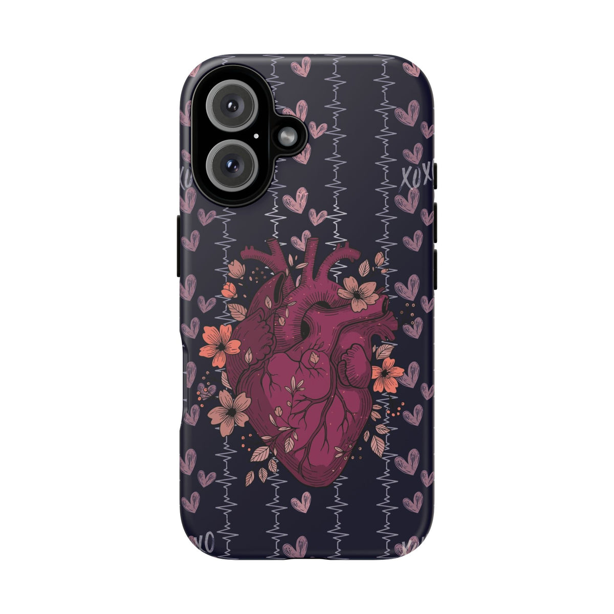 Dark Anatomical Heart Phone Case