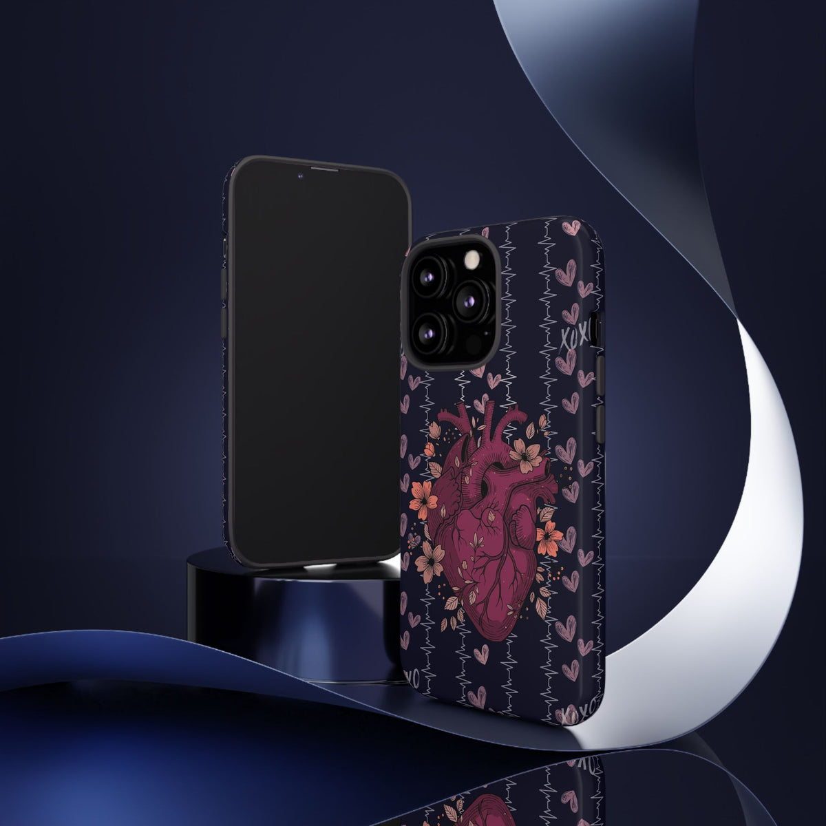 Dark Anatomical Heart Phone Case