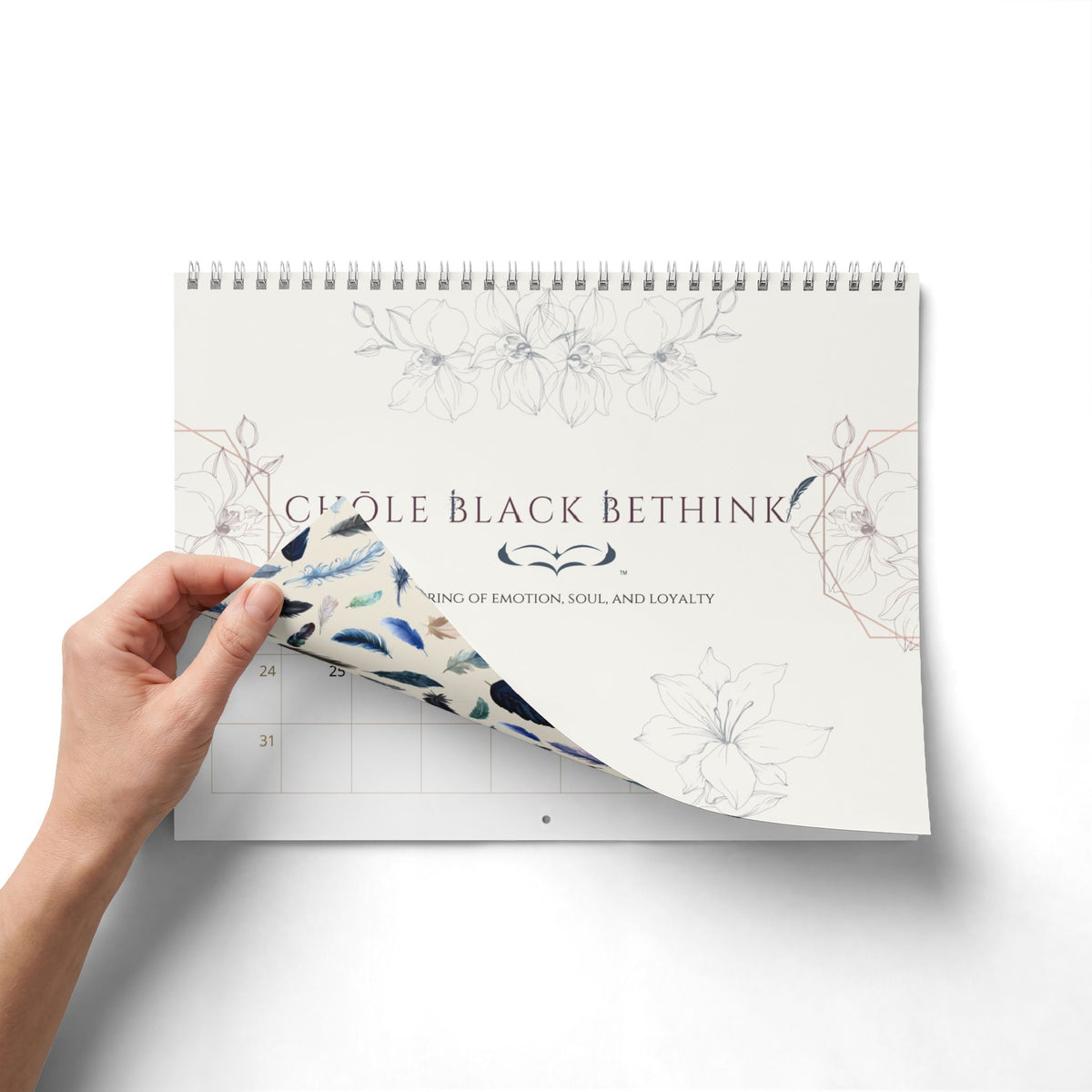 2027 Bethink Wall Calendar — Monthly Planner with Notes