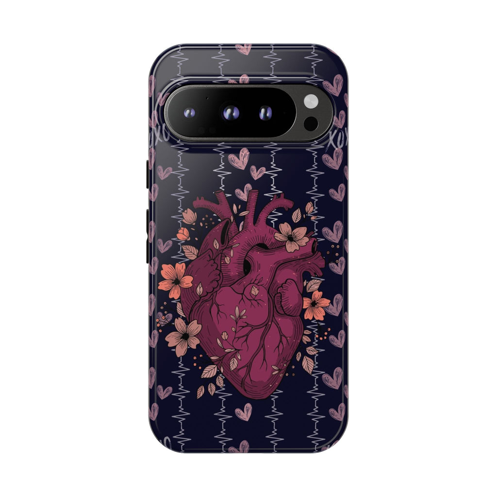 Dark Anatomical Heart Phone Case