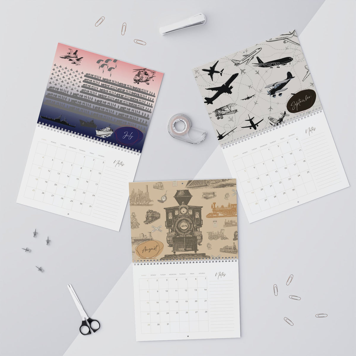2027 Bethink Wall Calendar — Monthly Planner with Notes