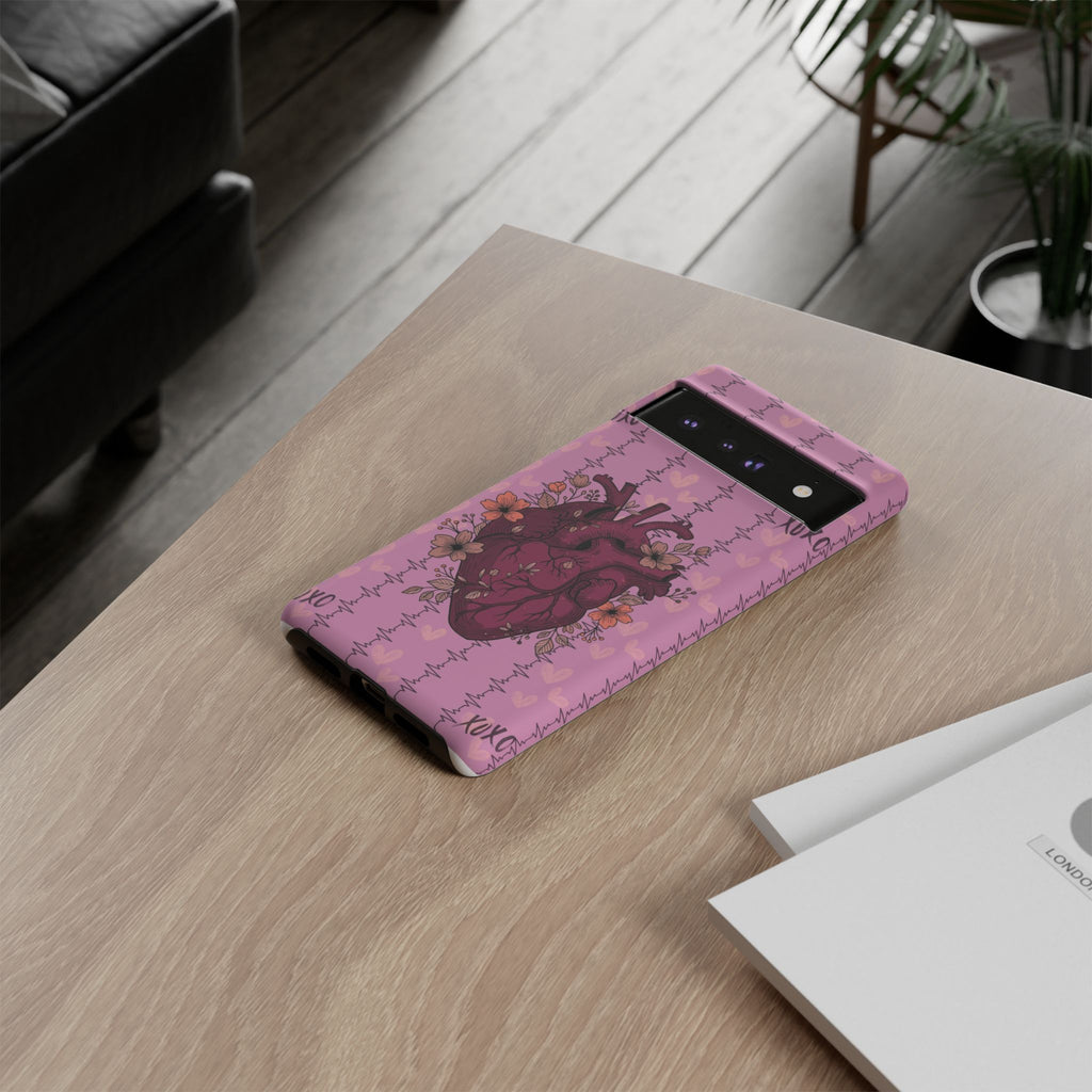 Pink Anatomical Heart Phone Case