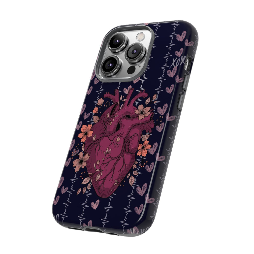 Dark Anatomical Heart Phone Case