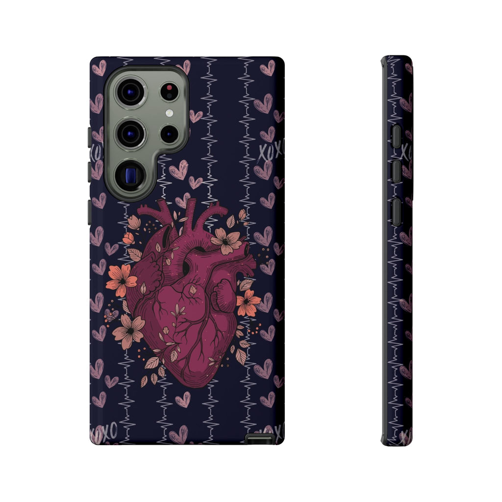 Dark Anatomical Heart Phone Case