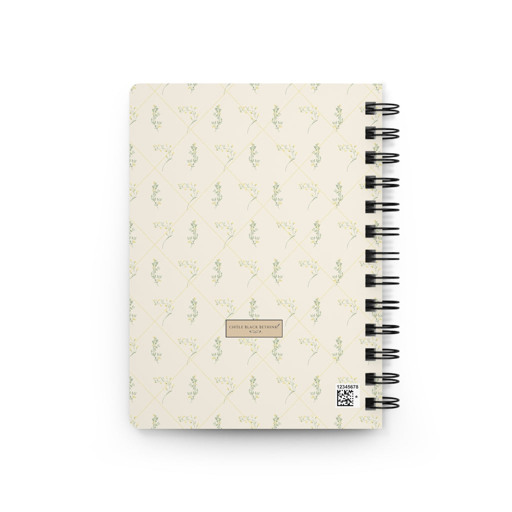 Yellow Sprig Spiral Notebook