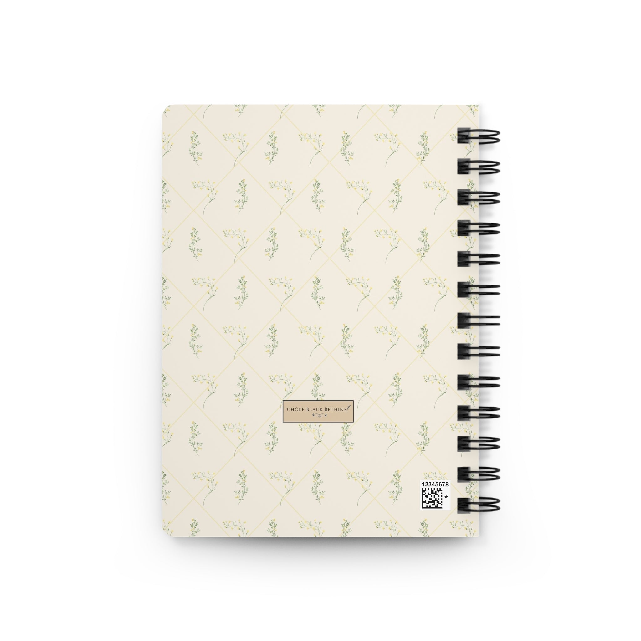 Yellow Sprig Spiral Notebook