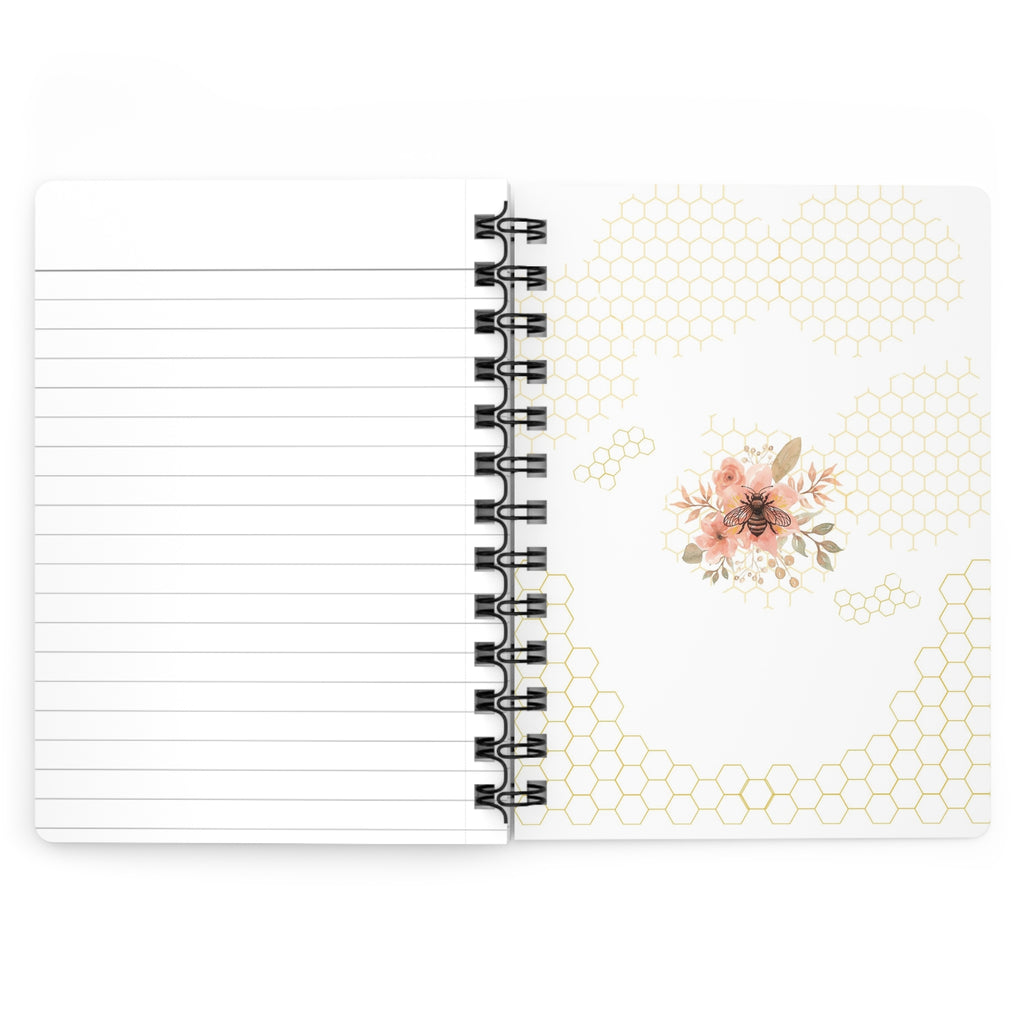 Protect the Hive – Floral Honeycomb Spiral Journal