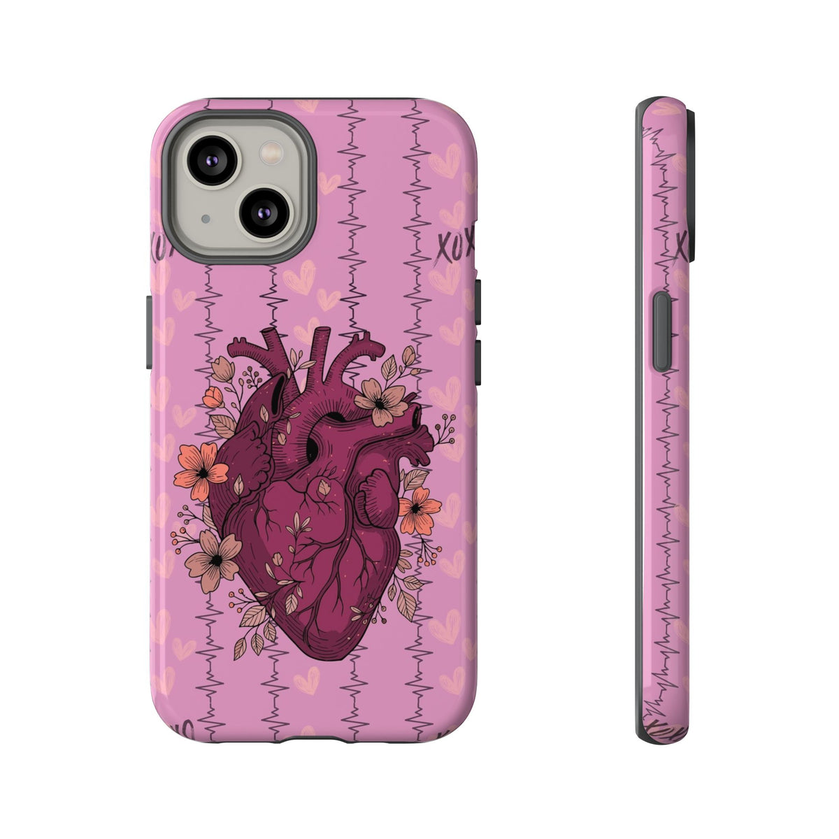 Pink Anatomical Heart Phone Case