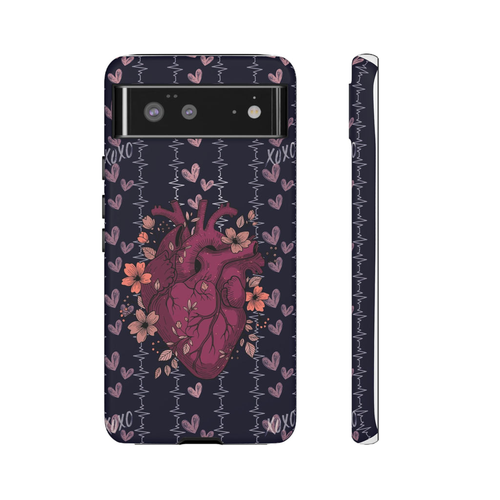 Dark Anatomical Heart Phone Case