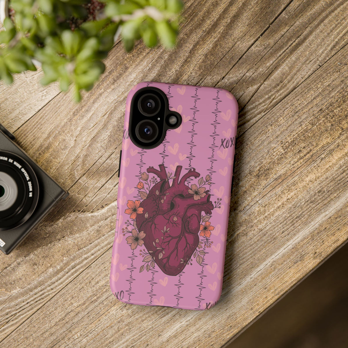 Pink Anatomical Heart Phone Case
