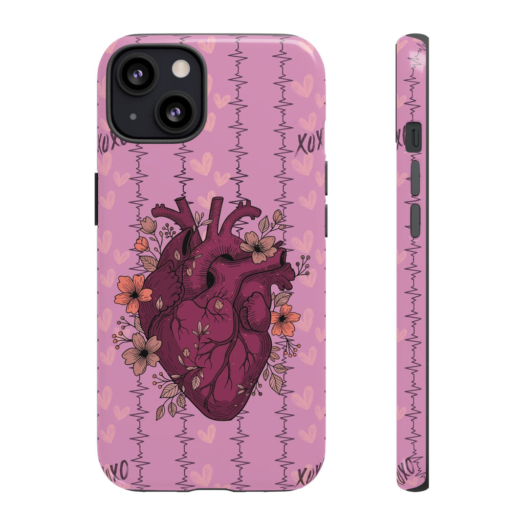 Pink Anatomical Heart Phone Case
