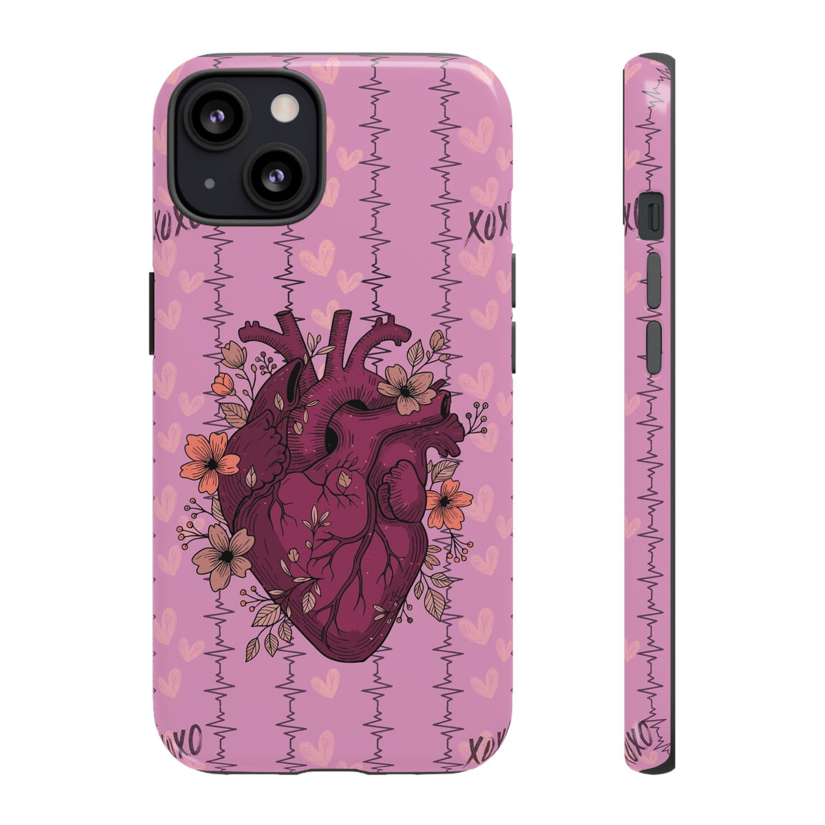 Pink Anatomical Heart Phone Case