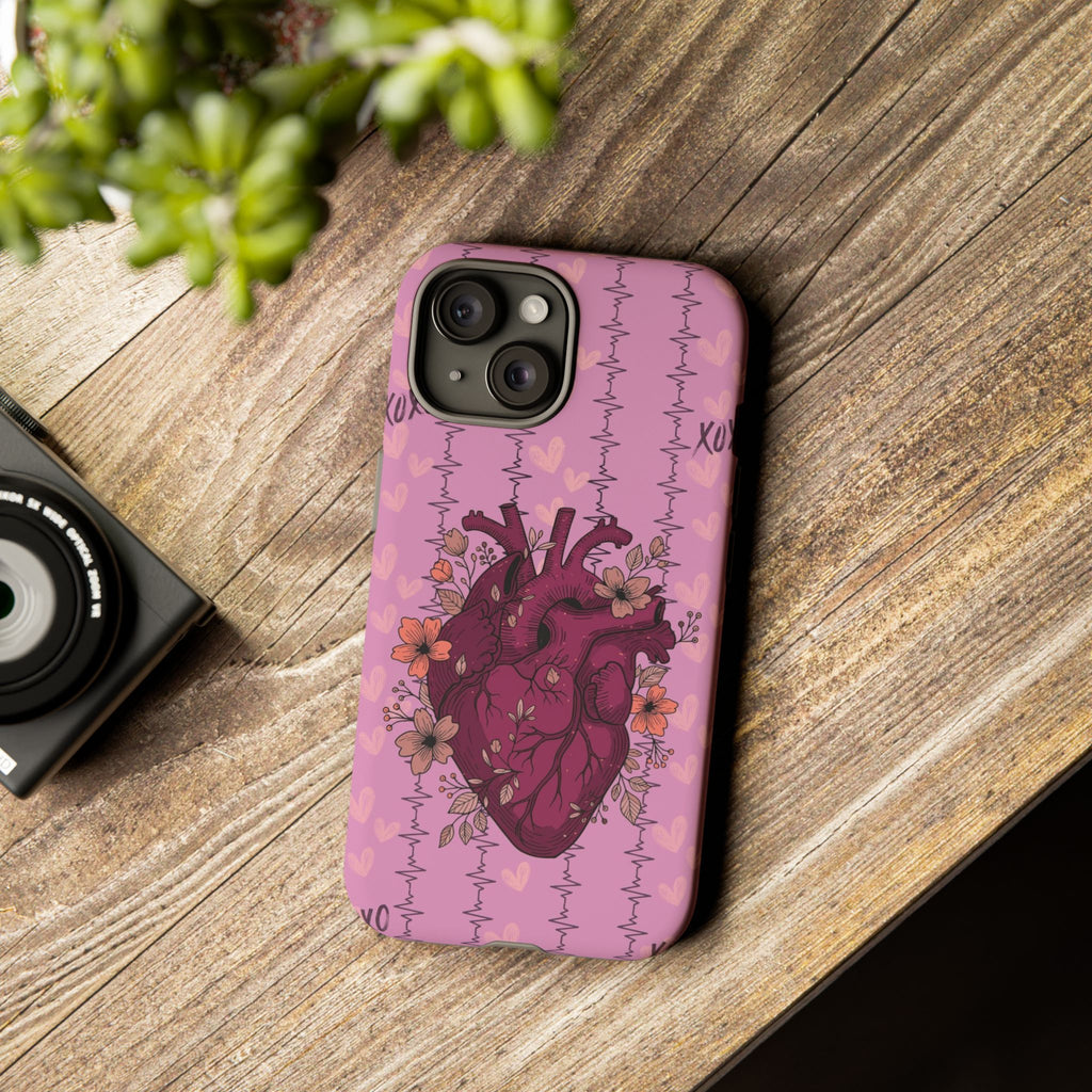 Pink Anatomical Heart Phone Case