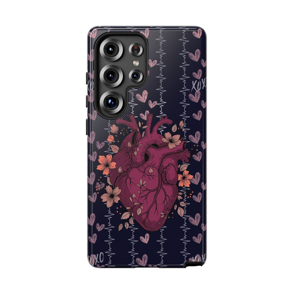 Dark Anatomical Heart Phone Case