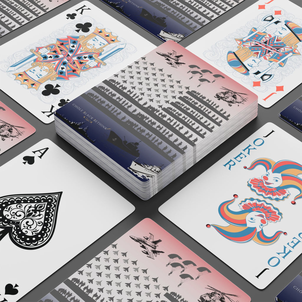 Echoes of Valor Tribute Playing Cards — Patriotic Flag Card Deck
