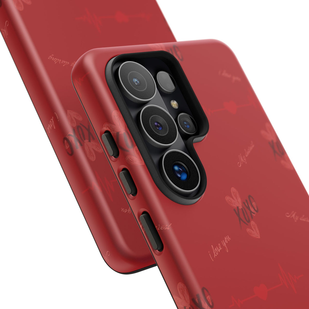 Red Heart Pattern Phone Case