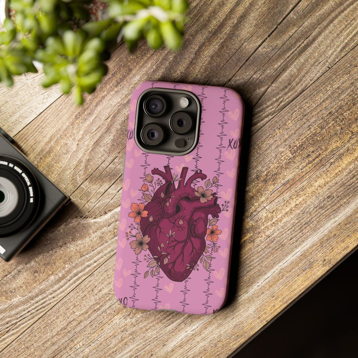 Pink Anatomical Heart Phone Case