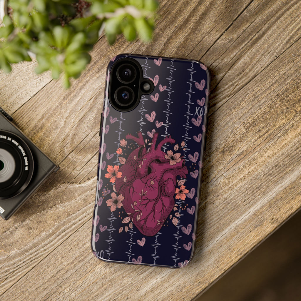 Dark Anatomical Heart Phone Case