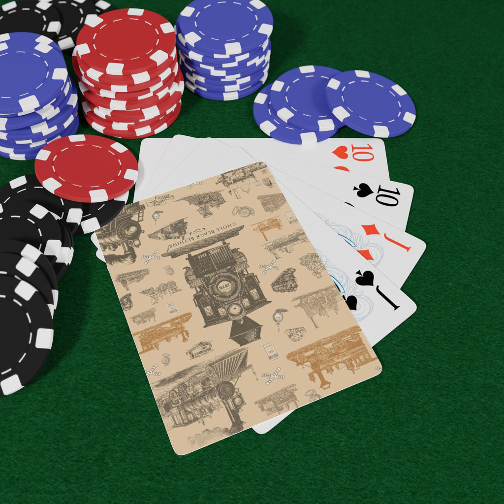 Antique Locomotive Playing Cards