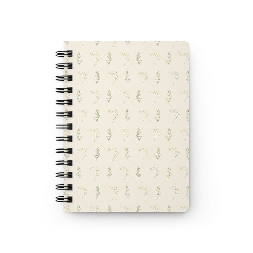 Yellow Sprig Spiral Notebook