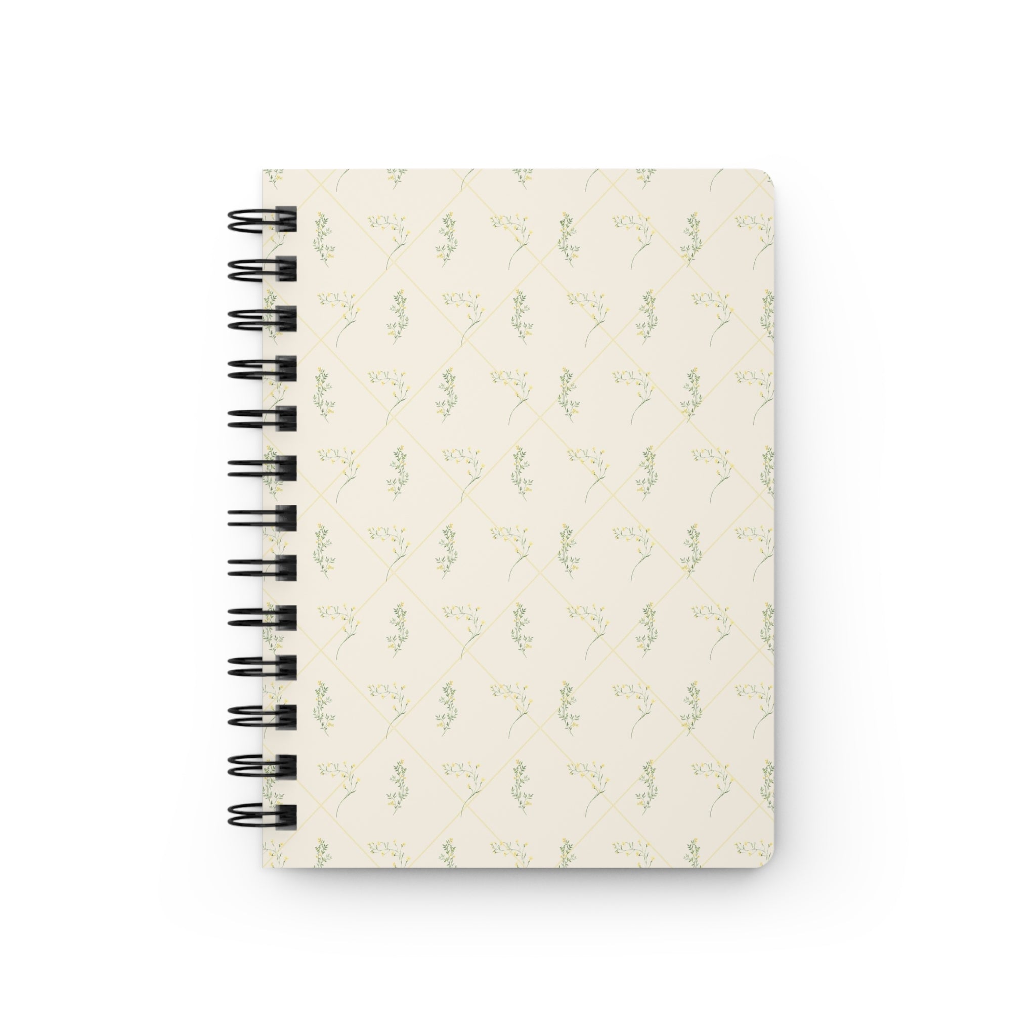 Yellow Sprig Spiral Notebook