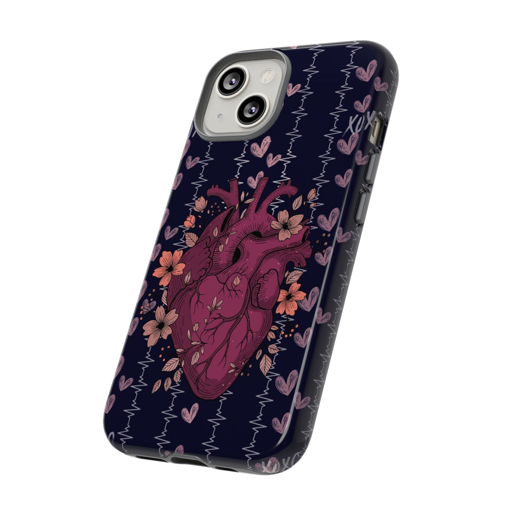 Dark Anatomical Heart Phone Case