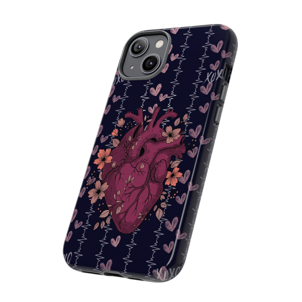 Dark Anatomical Heart Phone Case