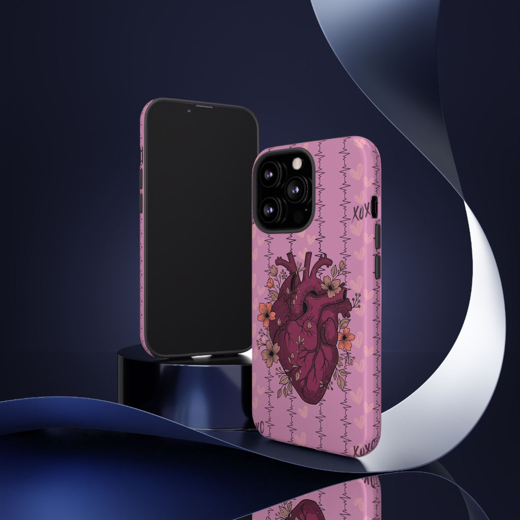 Pink Anatomical Heart Phone Case