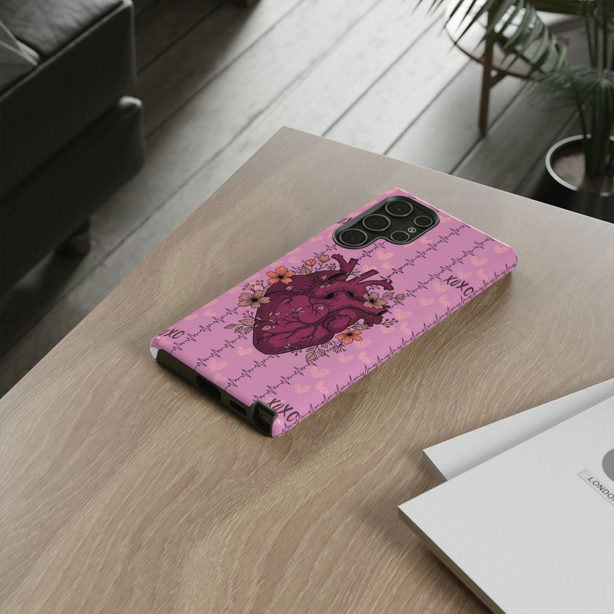 Pink Anatomical Heart Phone Case